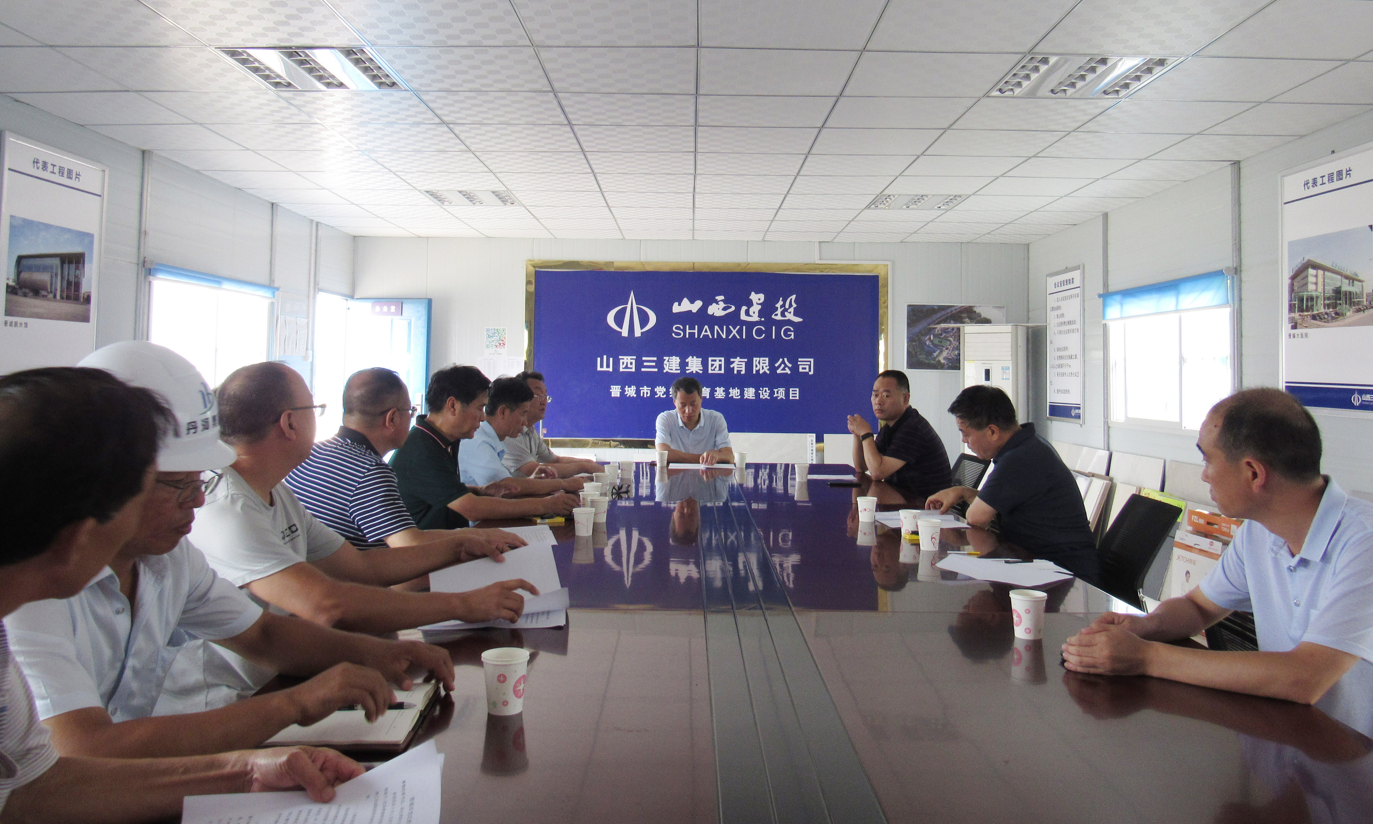 晋城市纪委书记调研山西建投三建集团承建的晋城党纪教育基地门徒娱乐项目
